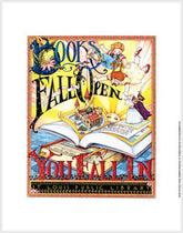 Books Fall Open Fine Art Print