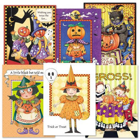 Halloween Greeting Card Bundle, 12 assorted