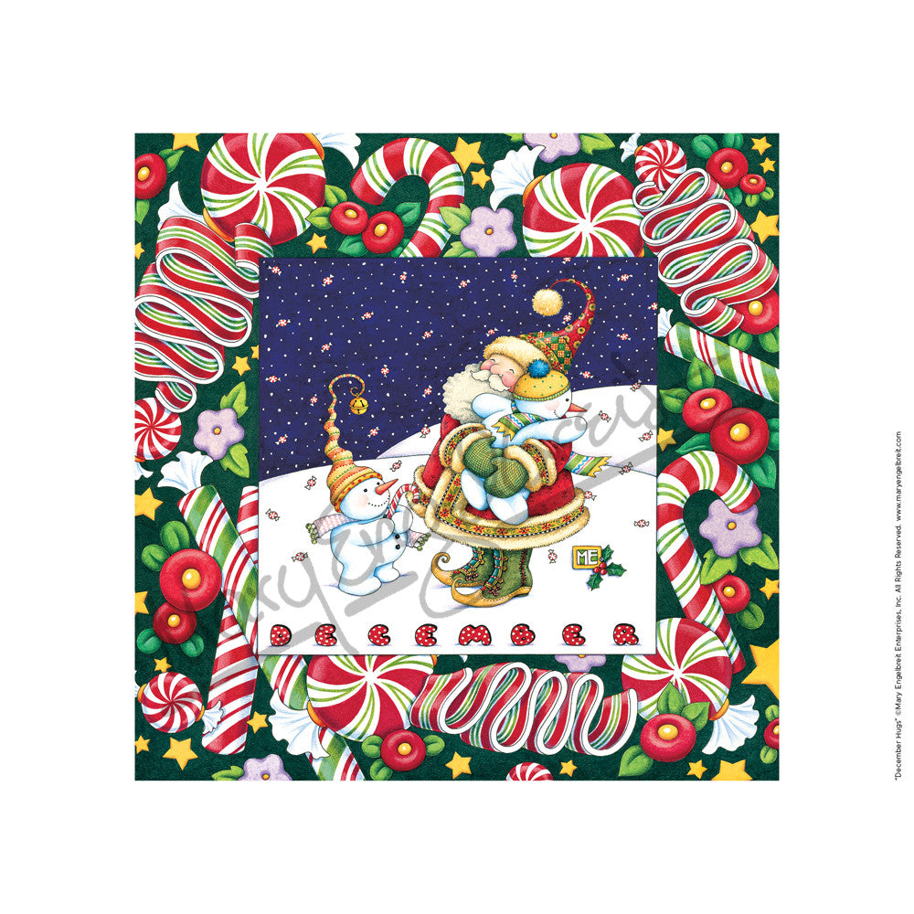 December Hugs Fine Art Print | Mary Engelbreit Store december-hugs-fine-art-print-mary-engelbreit-store