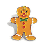 Gingerbread Enamel Art Pin
