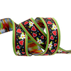 Daisies and Hearts Ribbon