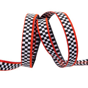 Checkered Red Trim Ribbon, small