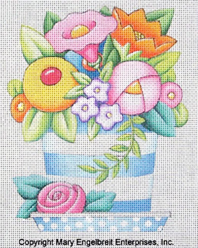 Needlepoint Canvas: Little Flower Pot