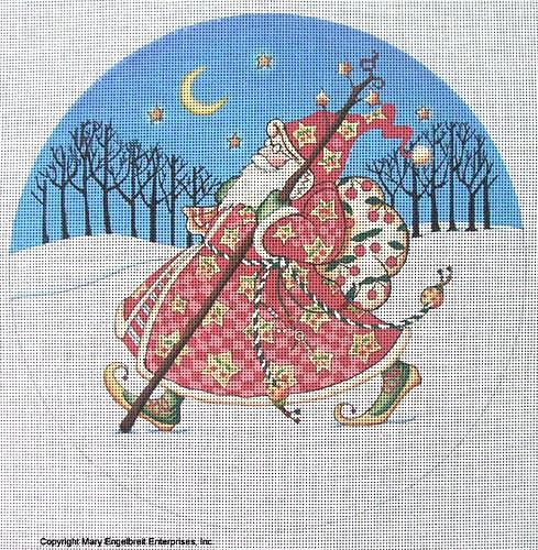 Needlepoint Canvas: Olde World Check with Background