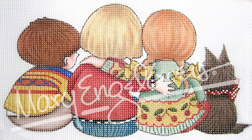 Needlepoint Canvas: Watching Together