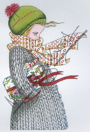 Needlepoint Canvas: Chilly Christmas