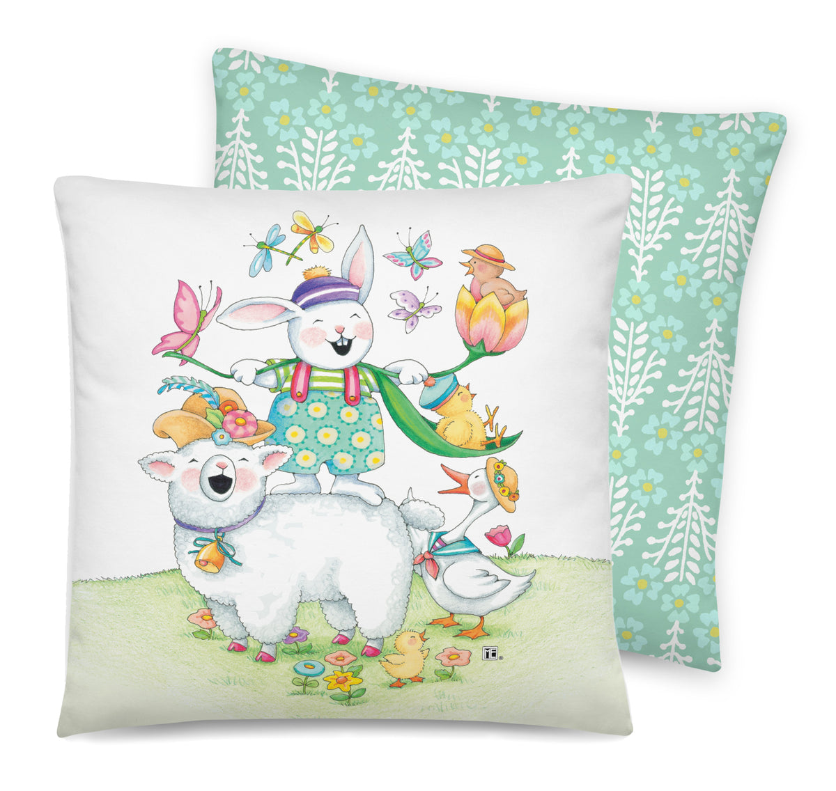 Easter Menagerie Pillow