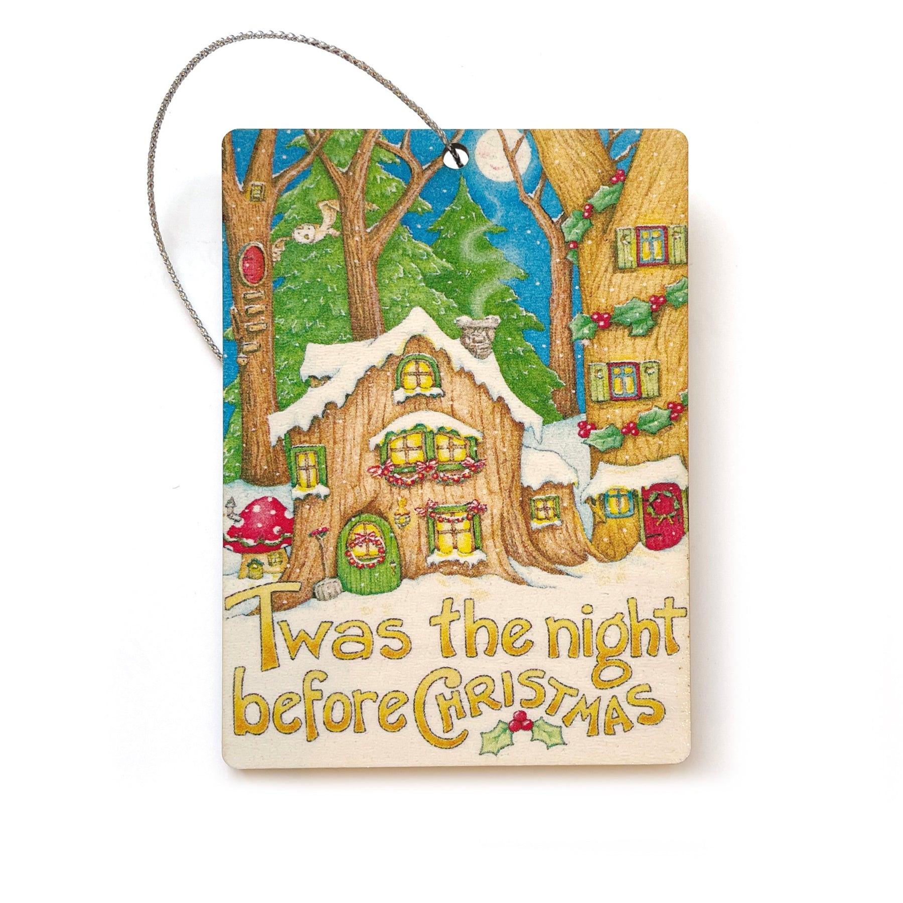 Littlest Night Before Christmas Wooden Ornament