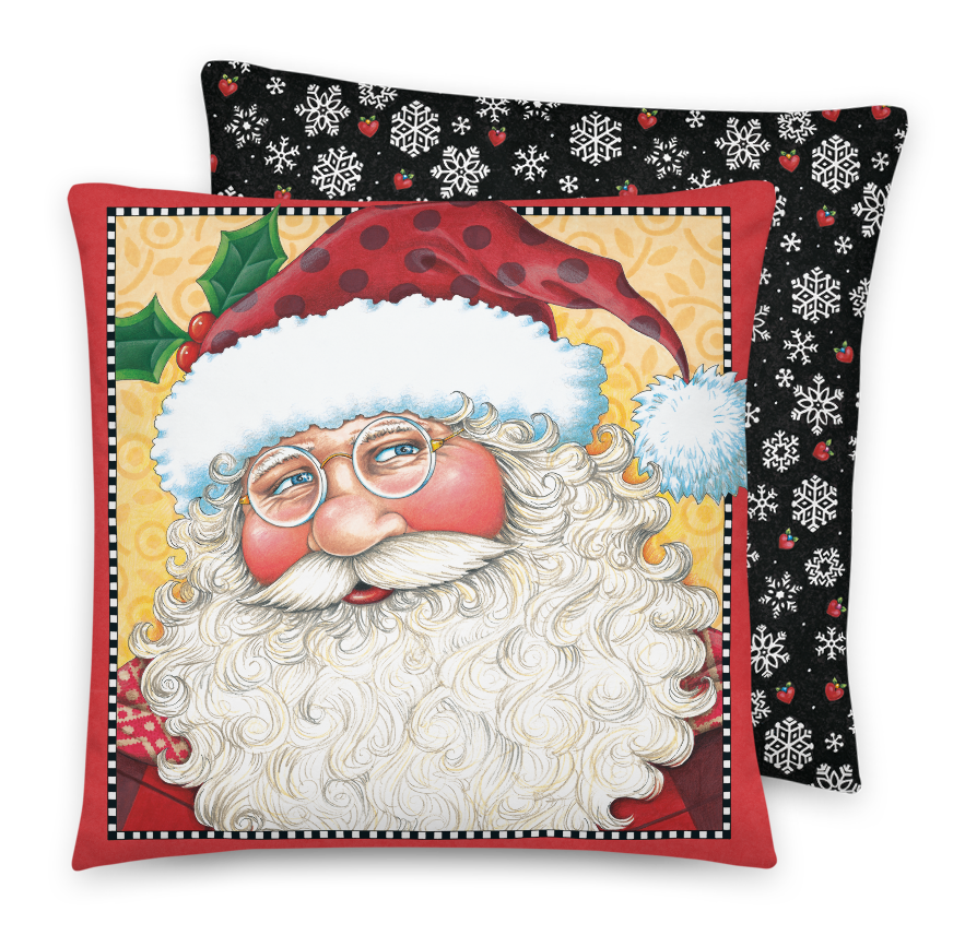 Big Santa Face Pillow