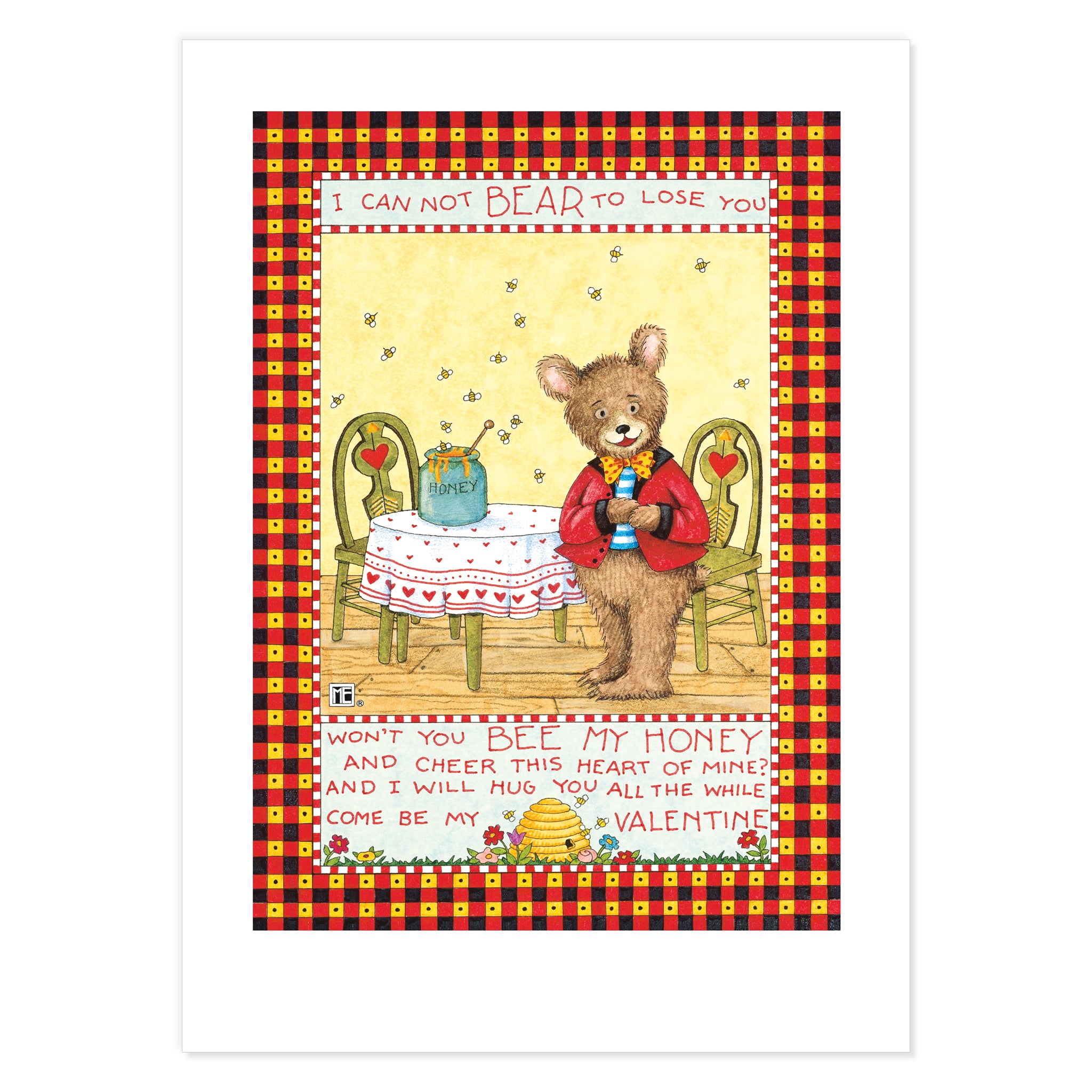 Bee My Valentine Postcards