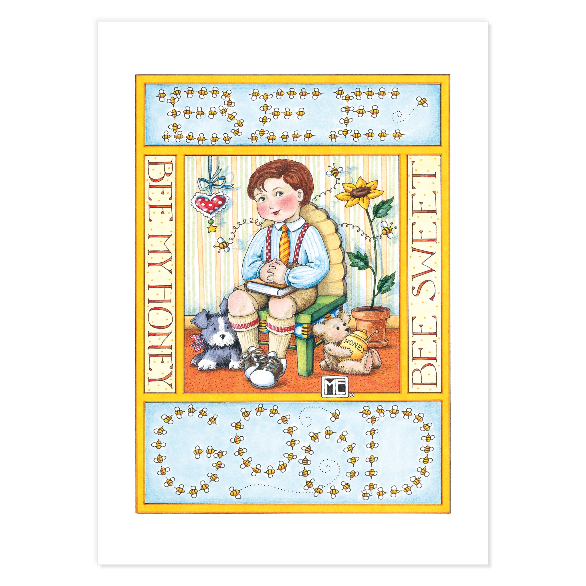 Bee My Valentine Postcards