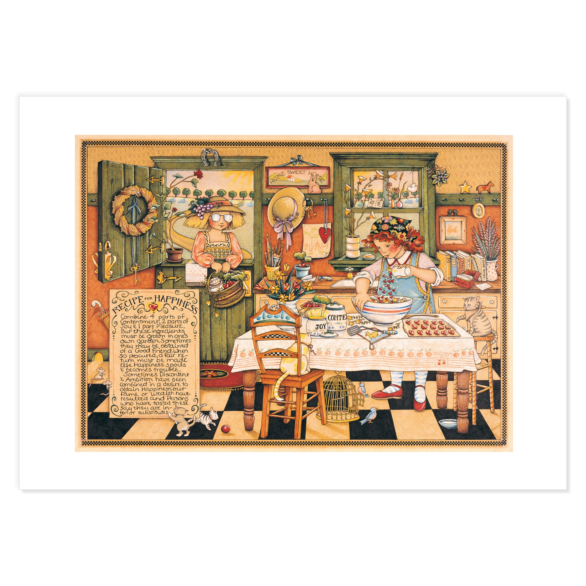 Vintage Print Postcards