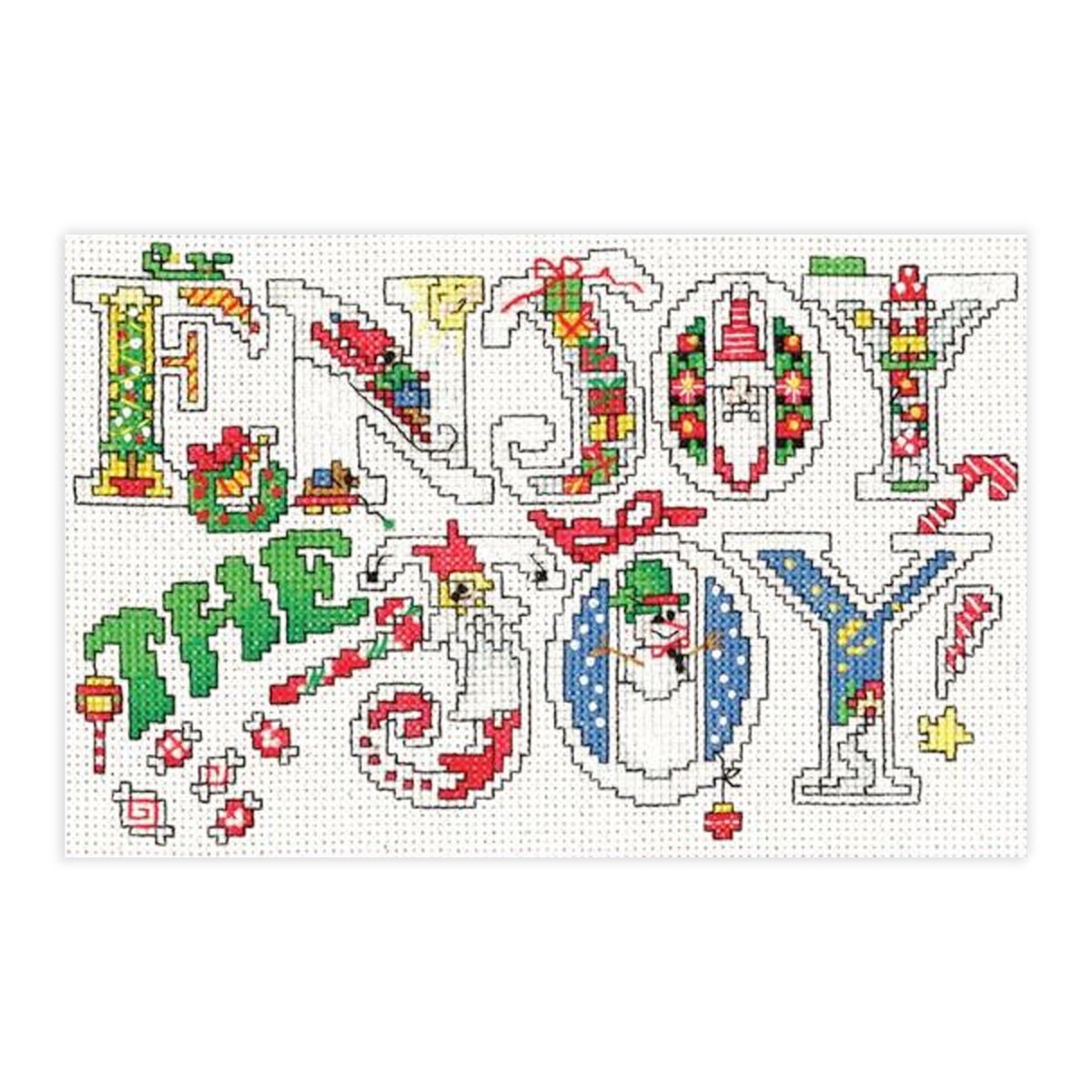Enjoy the Joy Counted Cross Stitch Leaflet