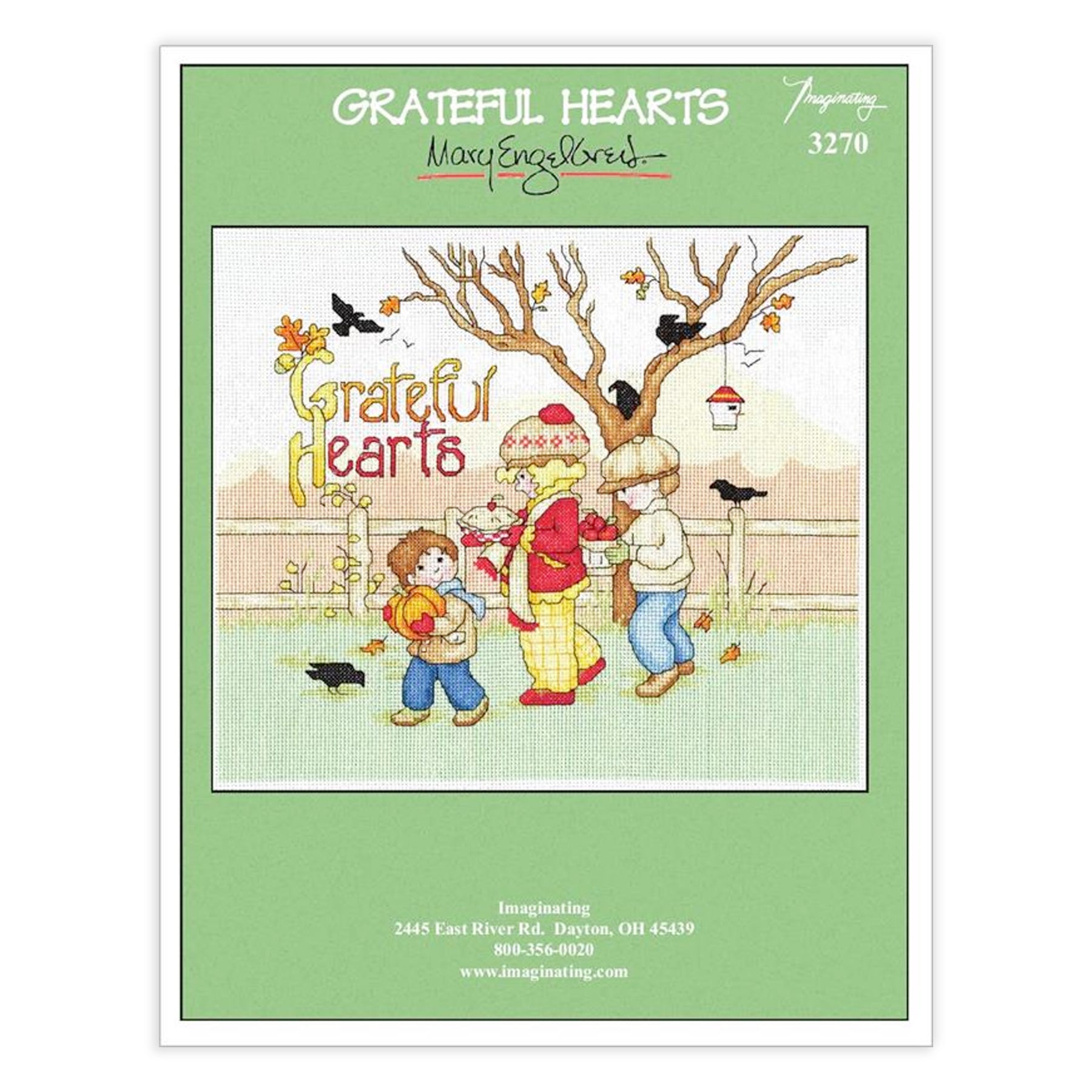 Grateful Hearts Counted Cross Stitch Leaflet
