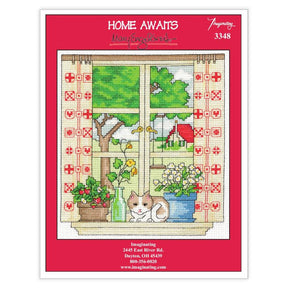 Home Awaits Counted Cross Stitch Leaflet