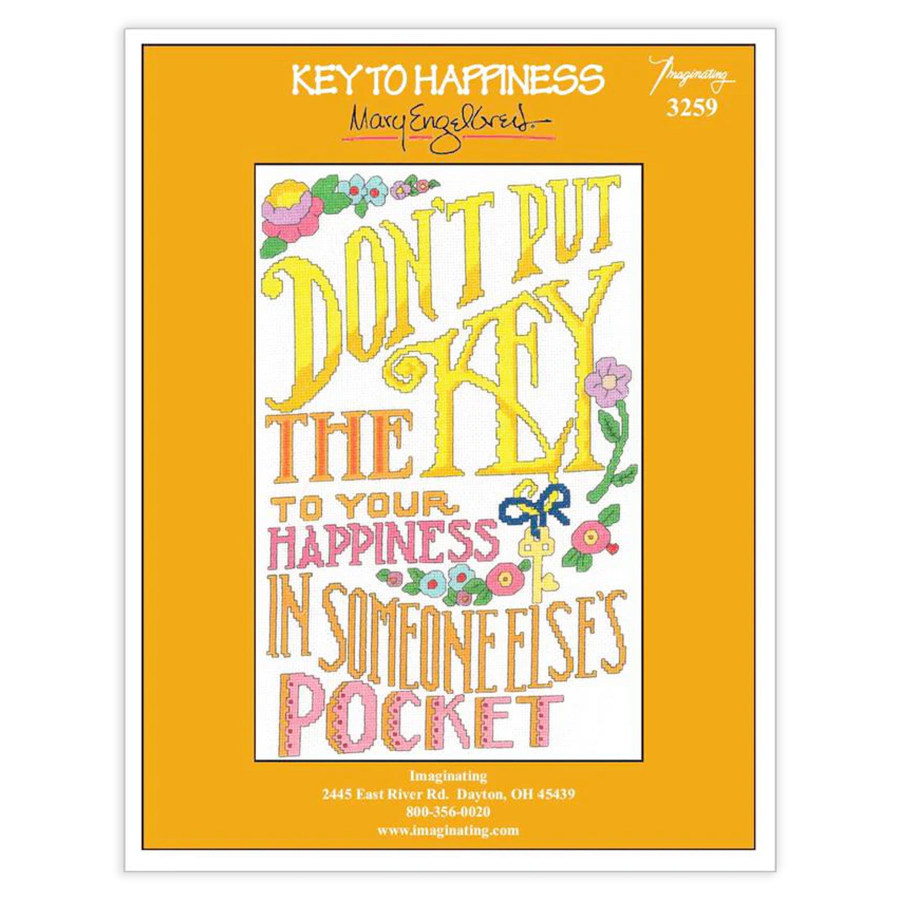 Key to Happiness Counted Cross Stitch Leaflet