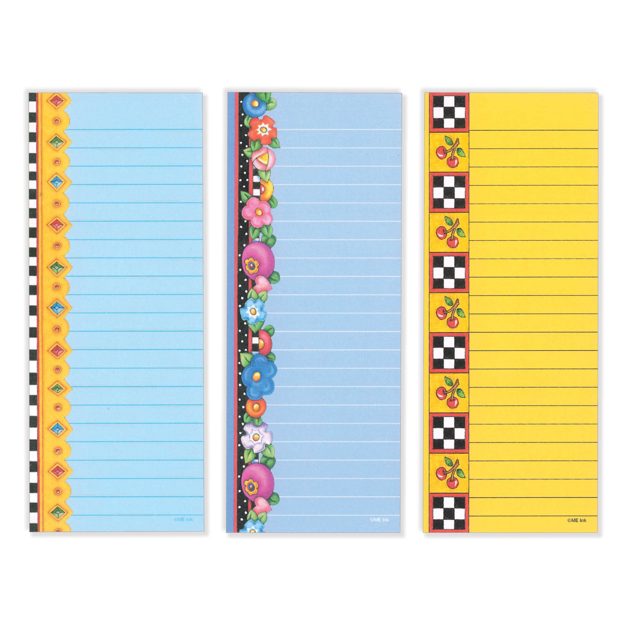 Magnetic List Pads, 12 assorted seasonal