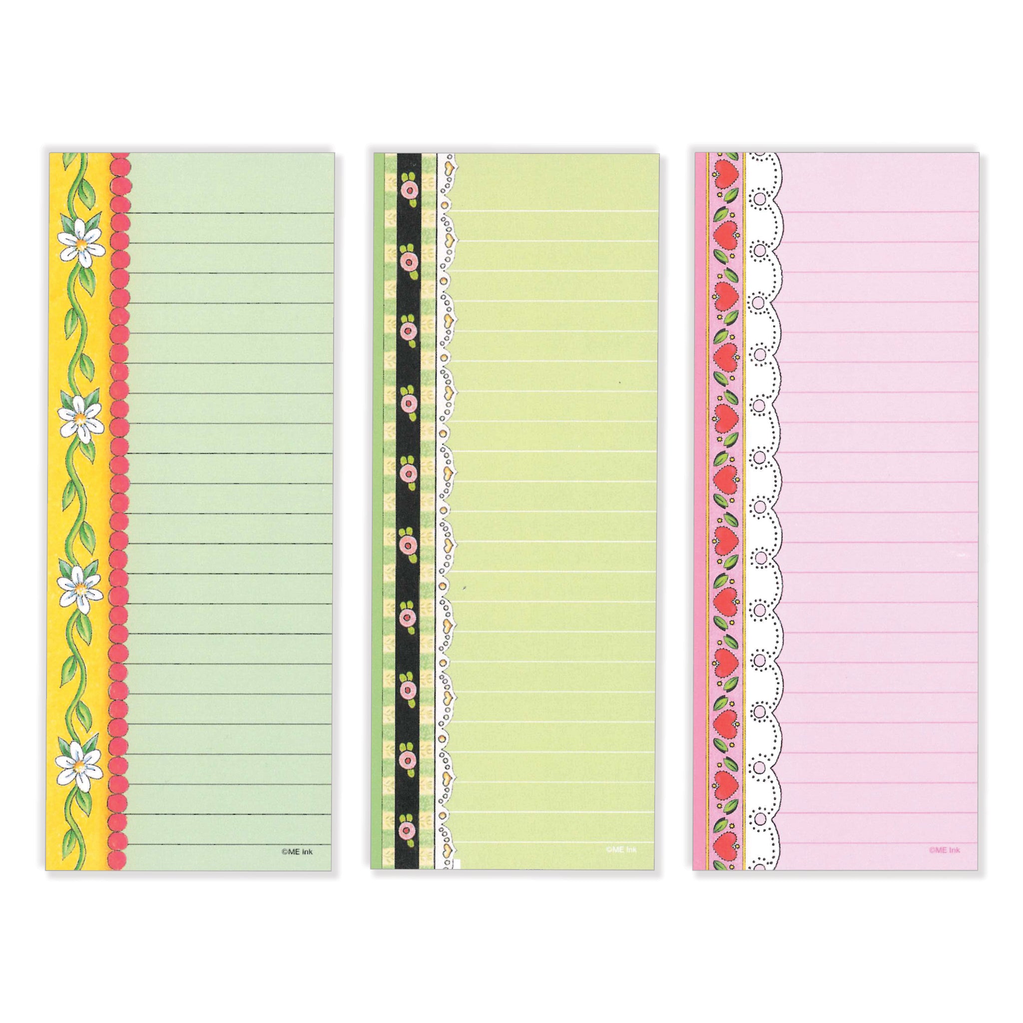 Magnetic List Pads, 12 assorted seasonal