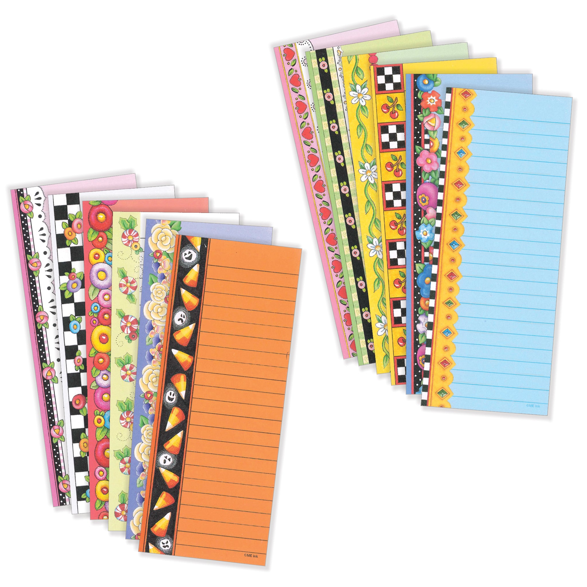 Magnetic List Pads, 12 assorted seasonal