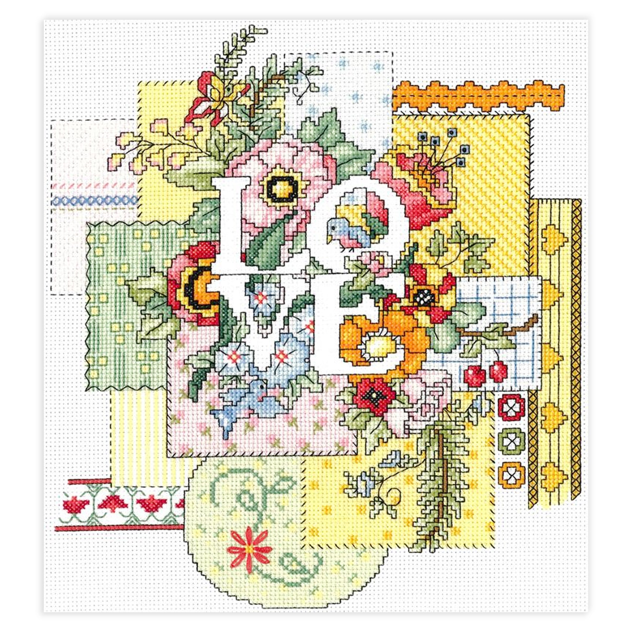 Love and Stitches Counted Cross Stitch Leaflet