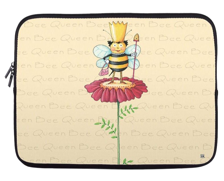 Queen Bee on Flower Laptop Sleeve