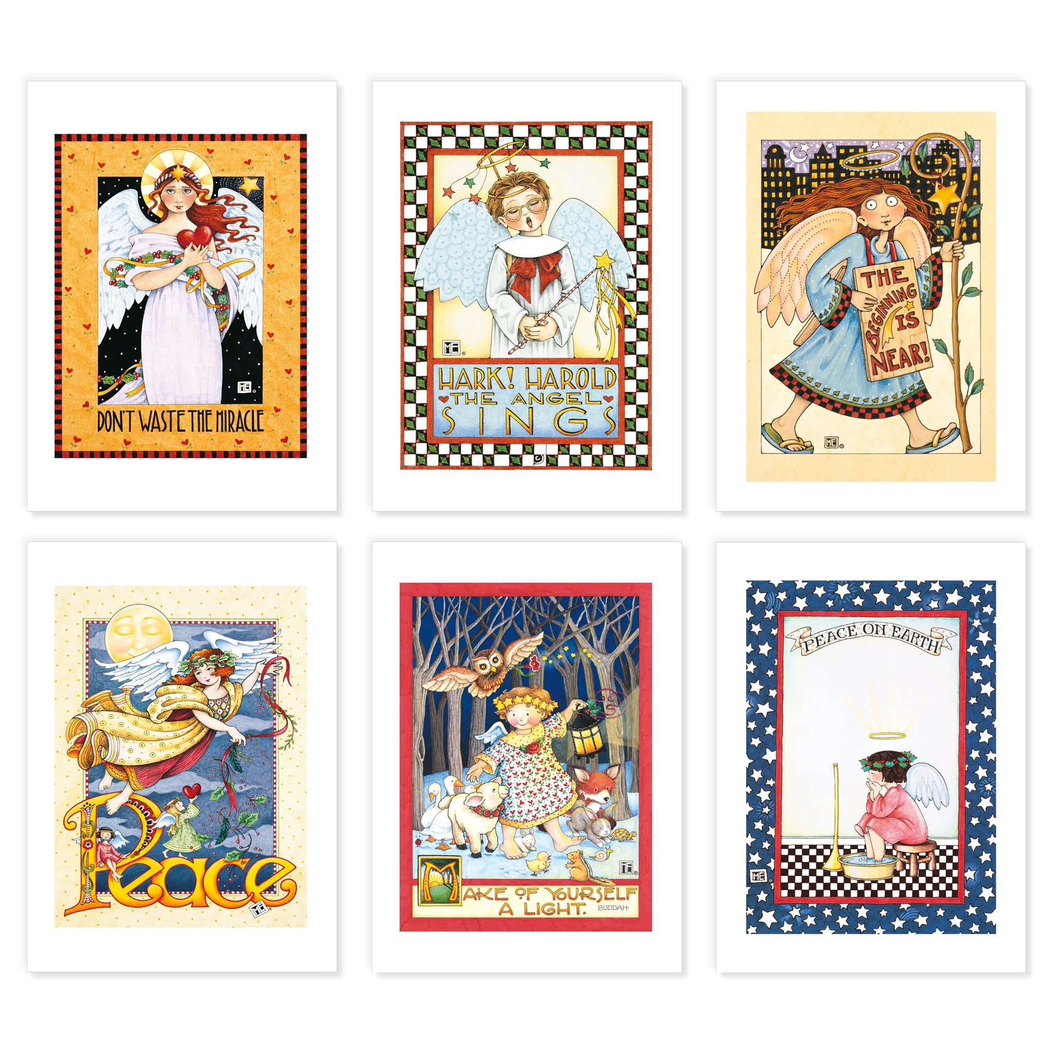 Christmas Angels Postcards