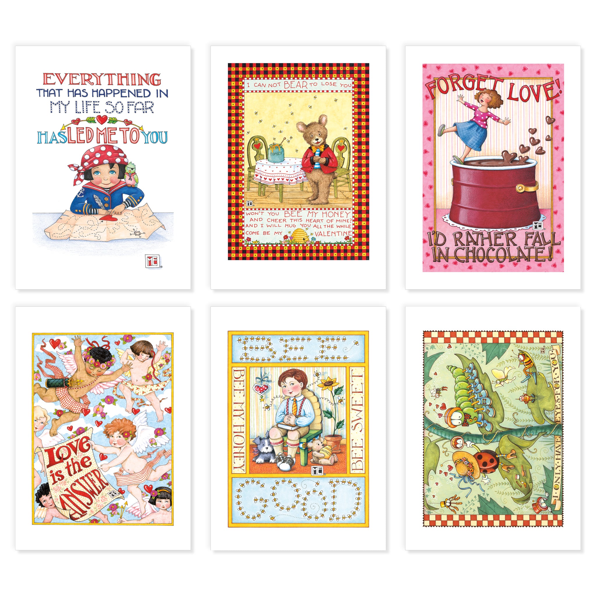 Bee My Valentine Postcards