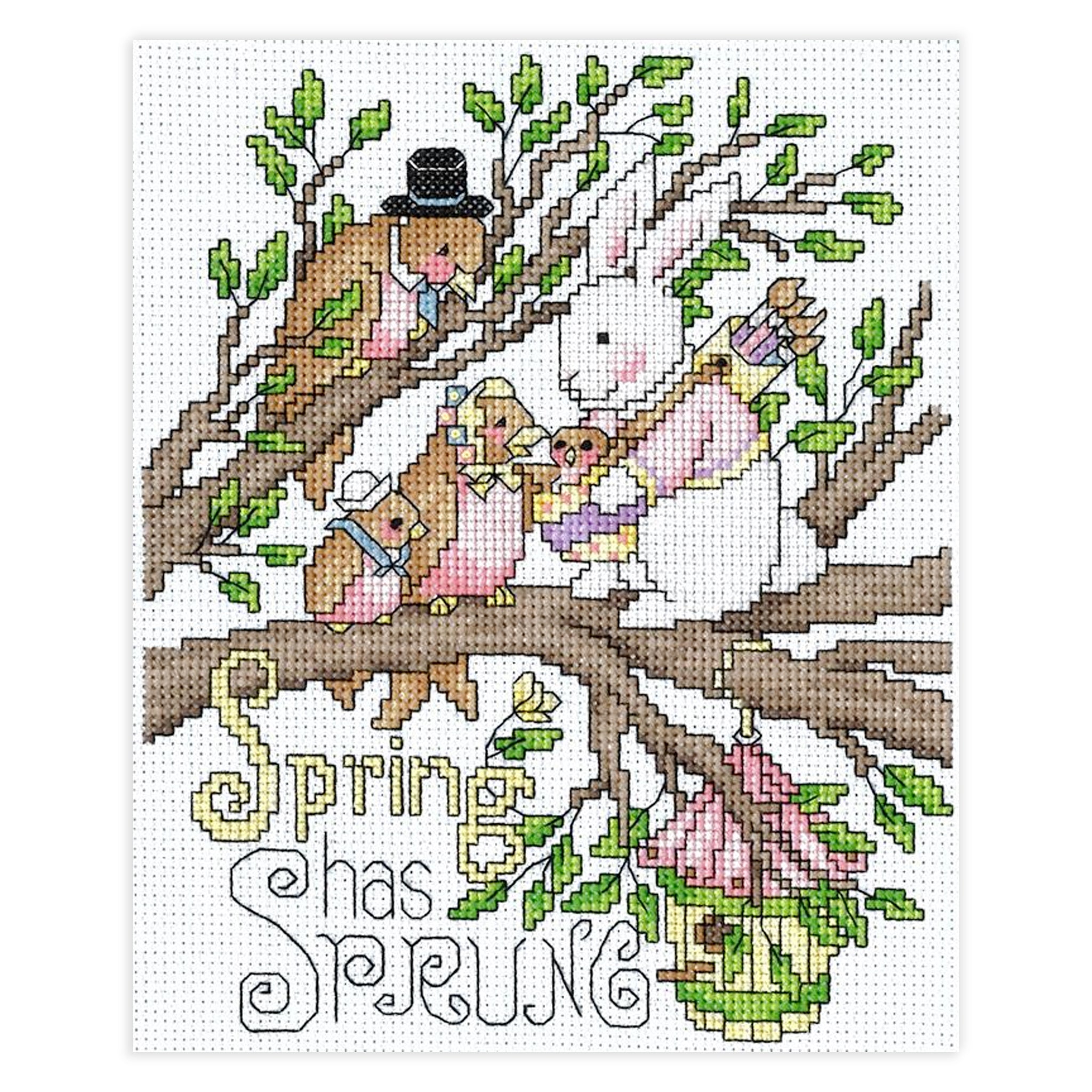 Spring Has Sprung Counted Cross Stitch Leaflet