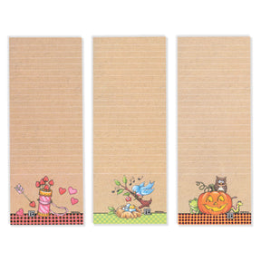 Magnetic List Pads - Tan Assorted