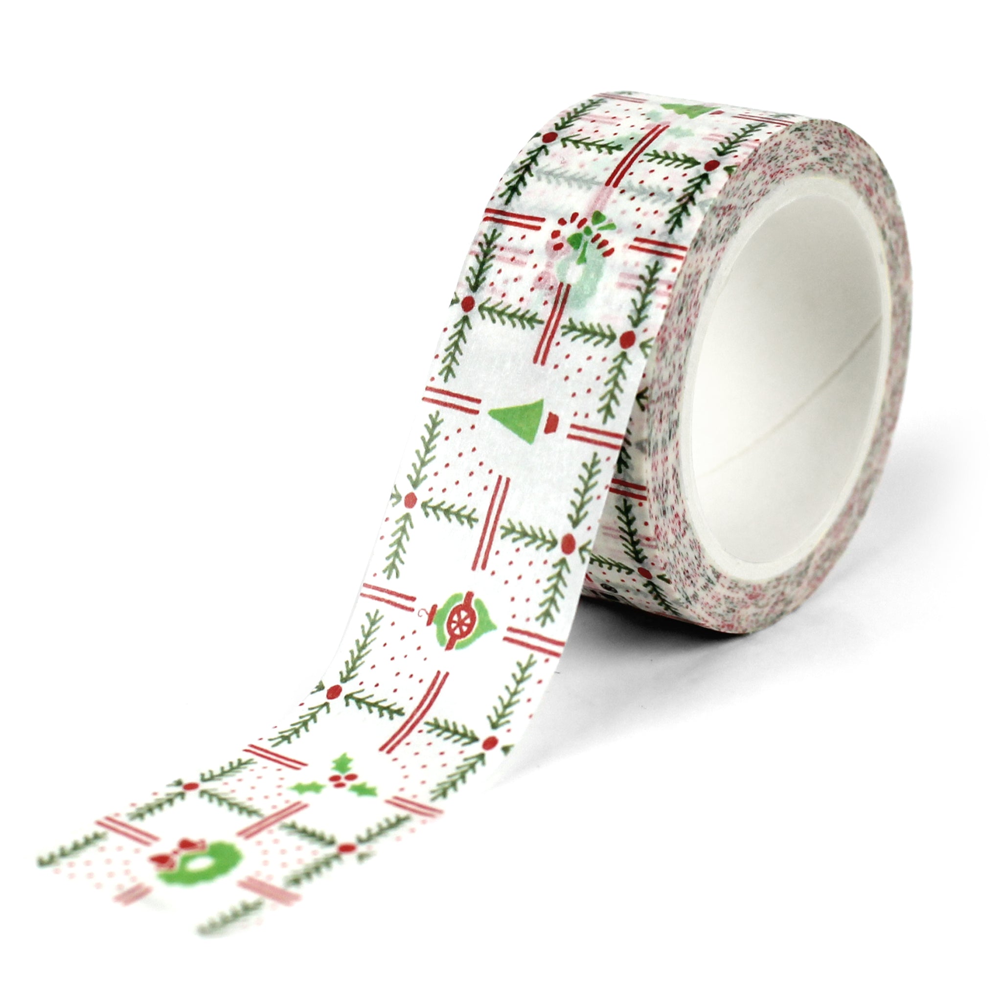 Fir Branch White Washi Tape