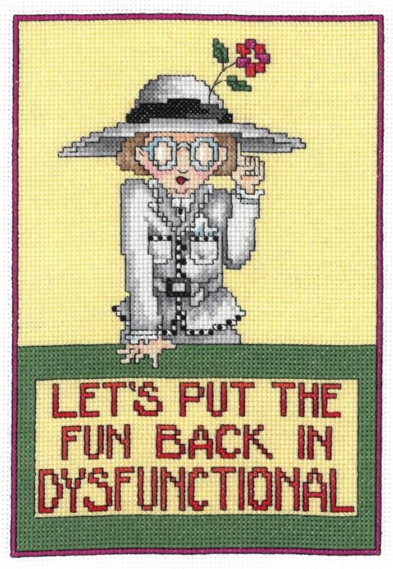 Dysfunctional Counted Cross Stitch Leaflet