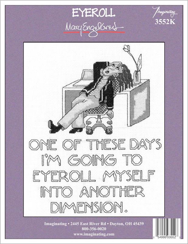 Eyeroll Counted Cross Stitch Leaflet