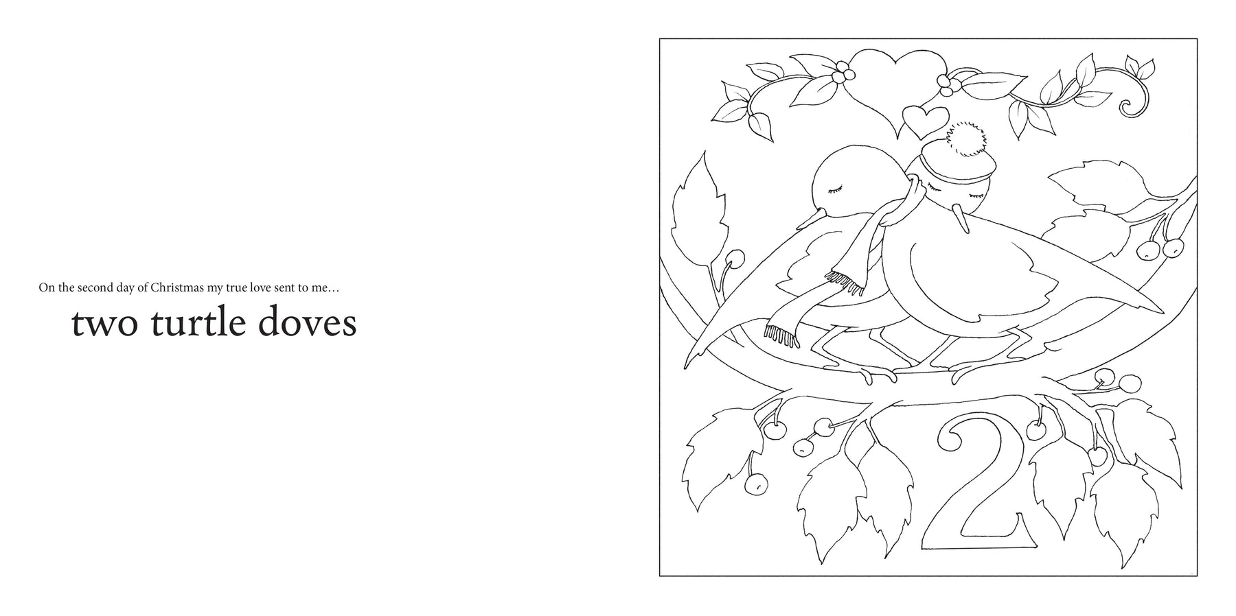 Twelve Days of Christmas Coloring Book