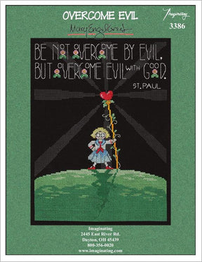 Overcome Evil Counted Cross Stitch Leaflet