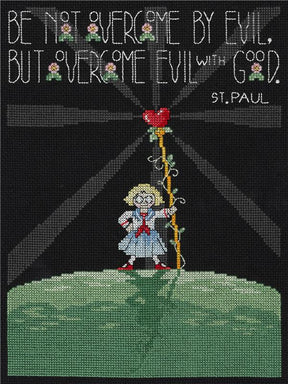 Overcome Evil Counted Cross Stitch Kit