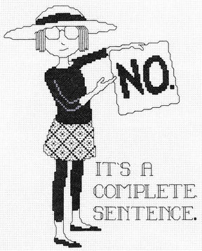 Complete Sentence Counted Cross Stitch Kit
