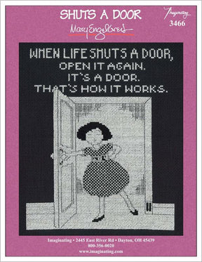 Life Shuts Door Counted Cross Stitch Leaflet