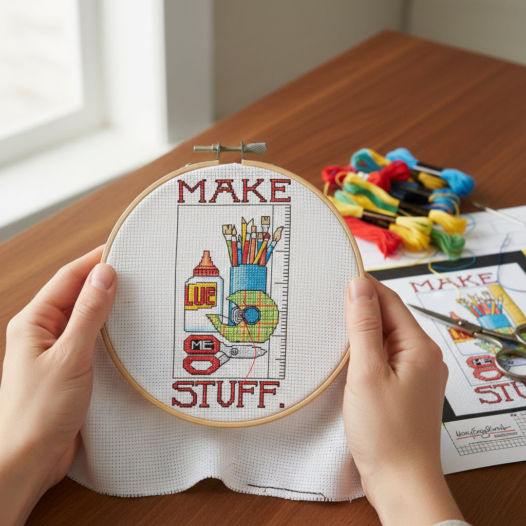 Make Stuff Counted Cross Stitch Kit – Mary Engelbreit