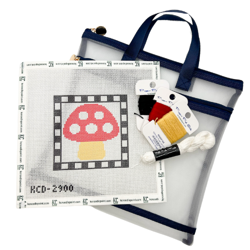 Needlepoint Canvas: Mushroom Square Kit