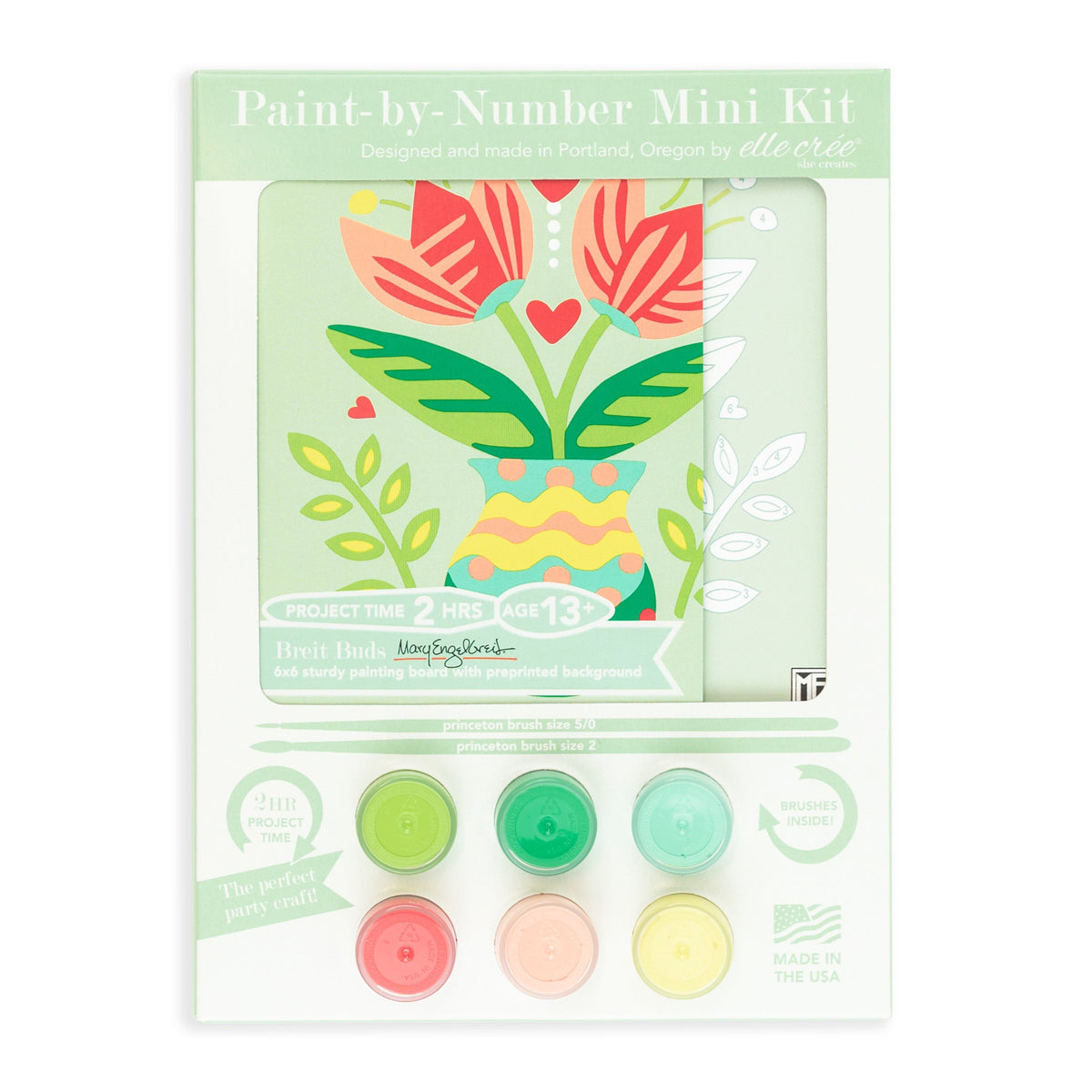 Breit Buds Mini Paint-by-Number Kit