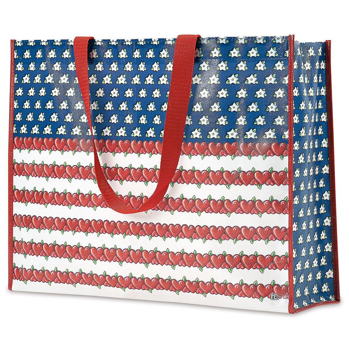 Red, White & Blue Large Shopping Tote