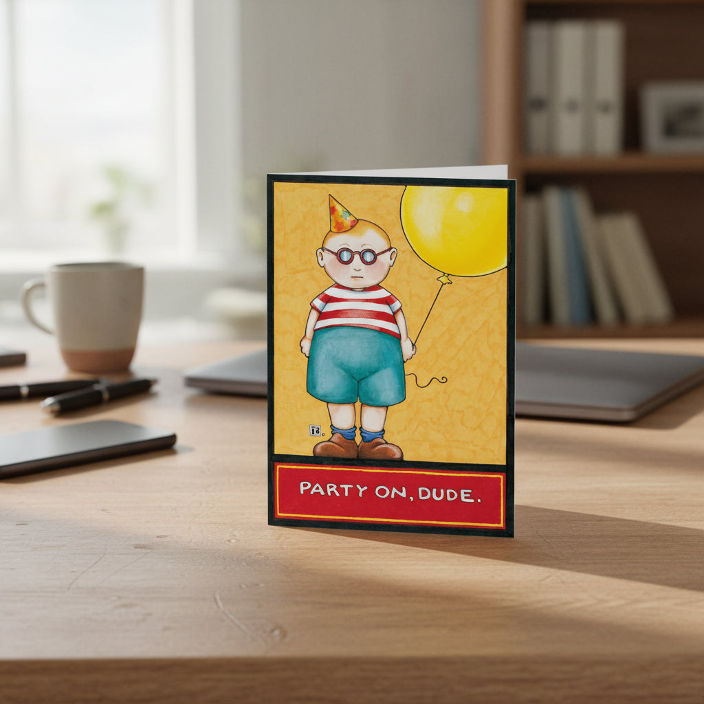 Party on Dude Greeting Card