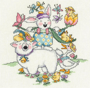 Easter Menagerie Counted Cross Stitch Kit