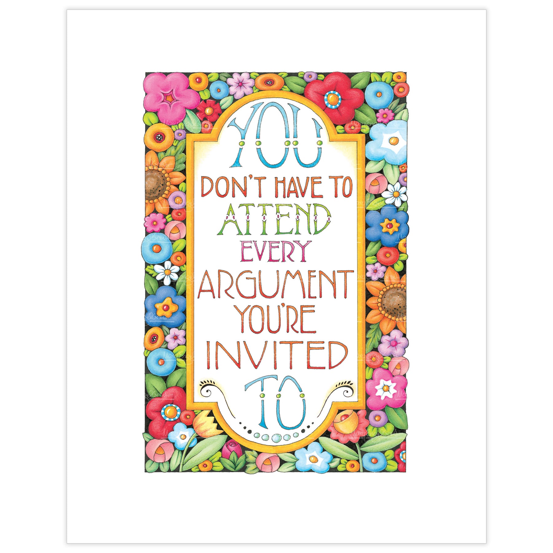 Argument Invited Fine Art Print