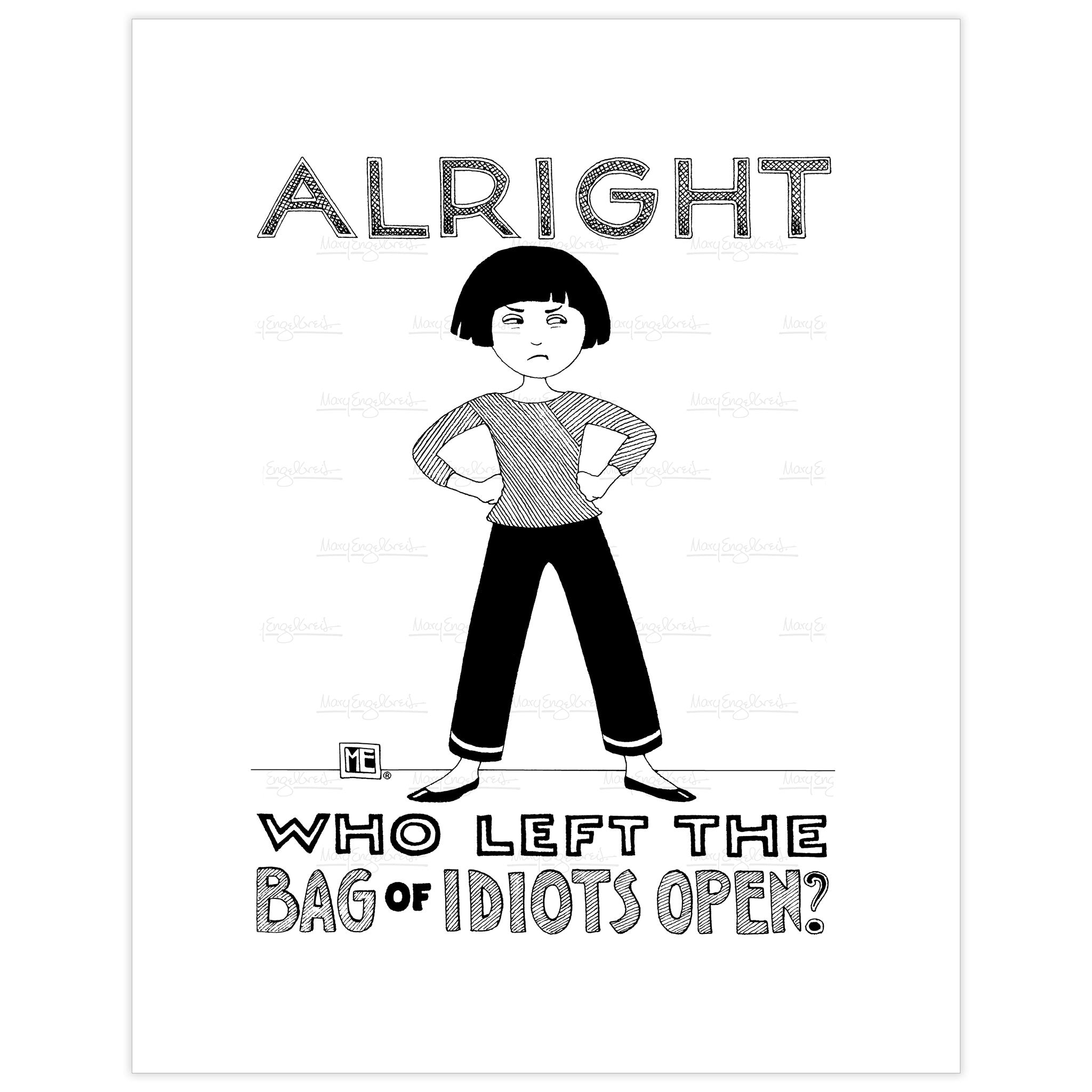 Bag of Idiots Fine Art Print