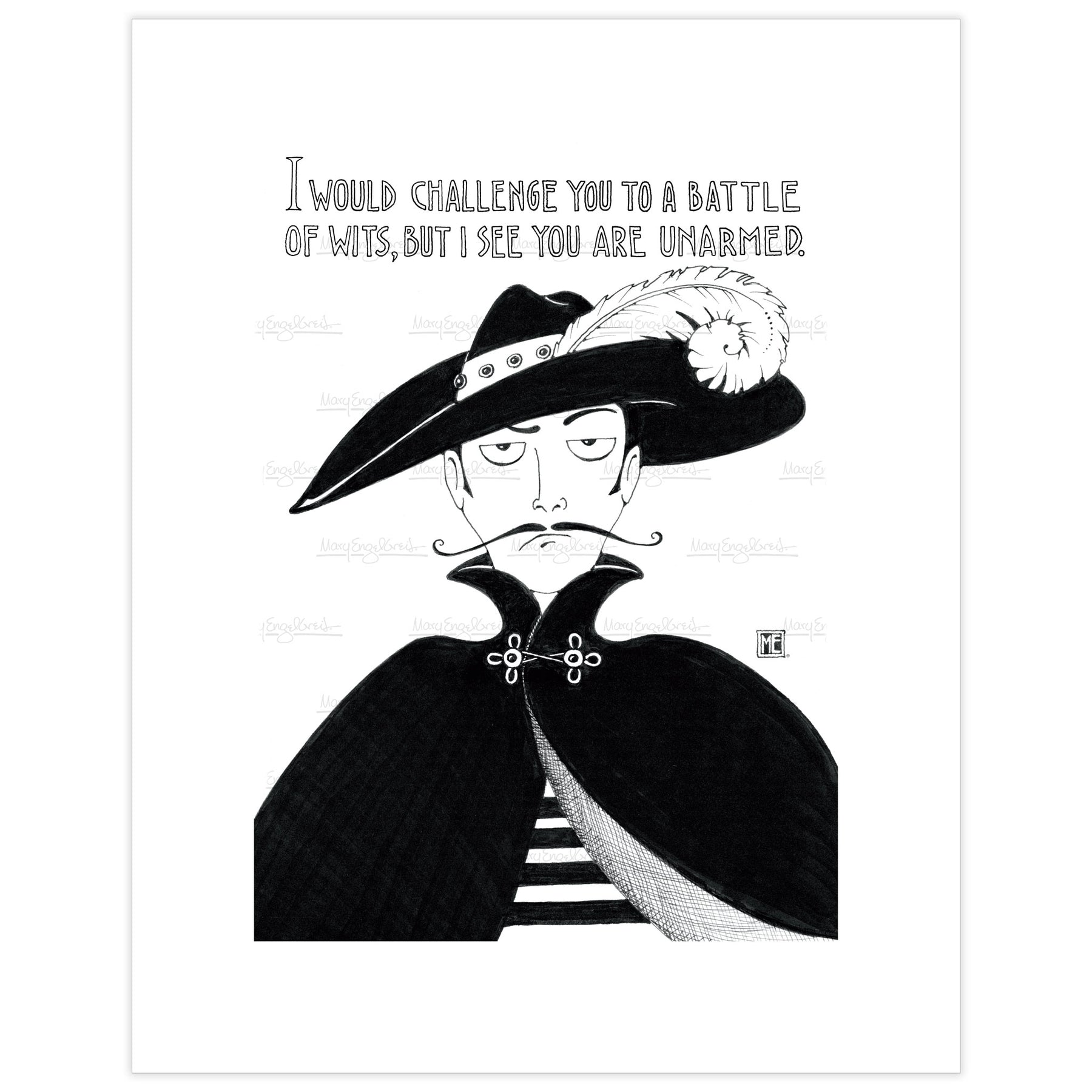 Battle of Wits Fine Art Print