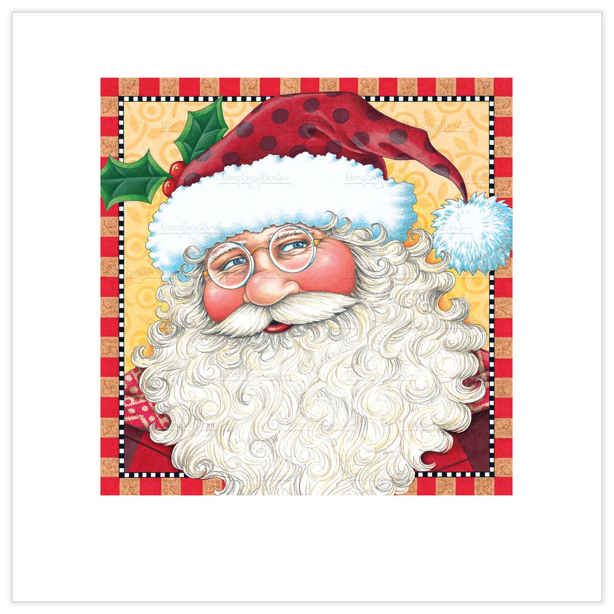 Big Santa Face Fine Art Print