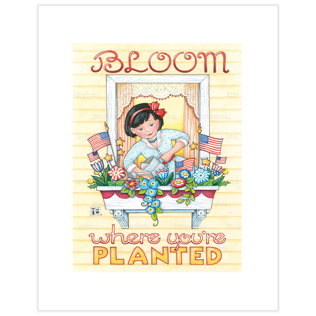 Bloom Patriotic Fine Art Print