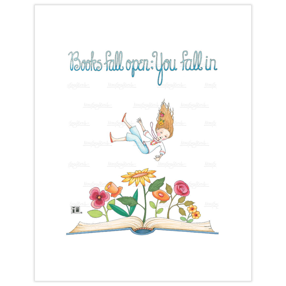 Books Fall Open; You Fall In Fine Art Print