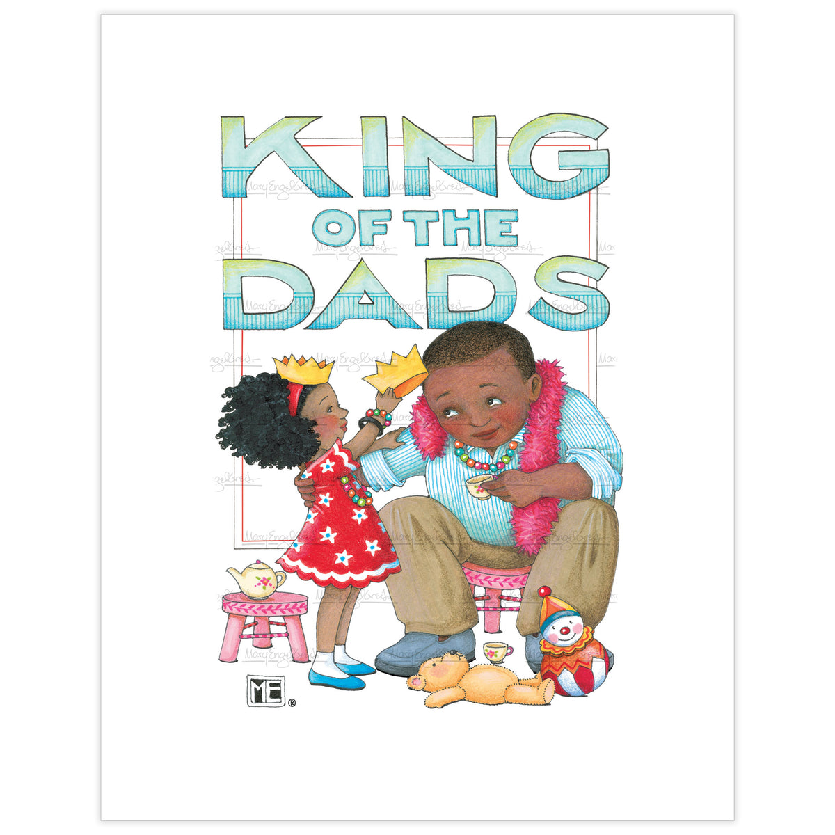 Crowning Dad King Fine Art Print